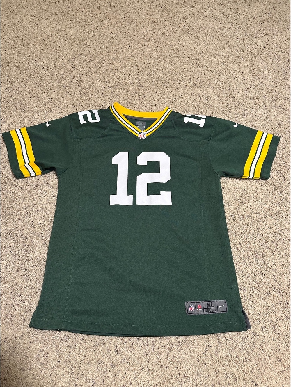 Nike NFL Green Bay Packers #12 Rodgers Football Jersey XL